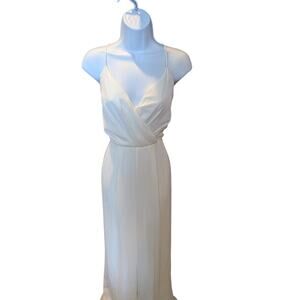 Audrey Parks x Francesca's faux-wrap wide-leg jumpsuit